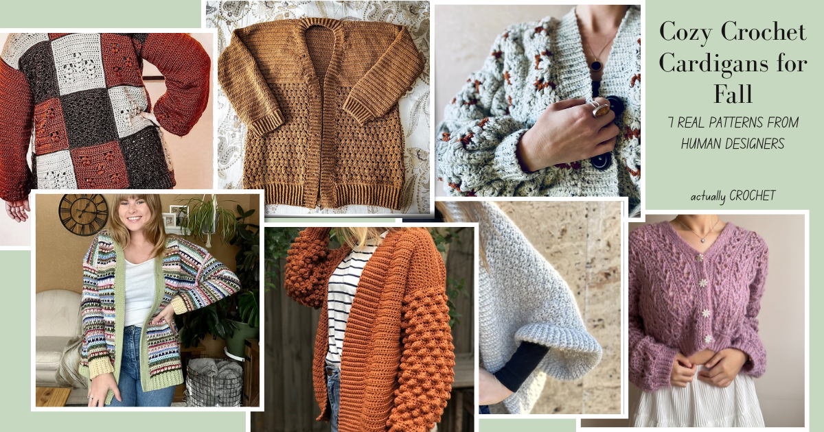 Cozy Crochet Cardigans for Fall — Real Patterns From Human Designers